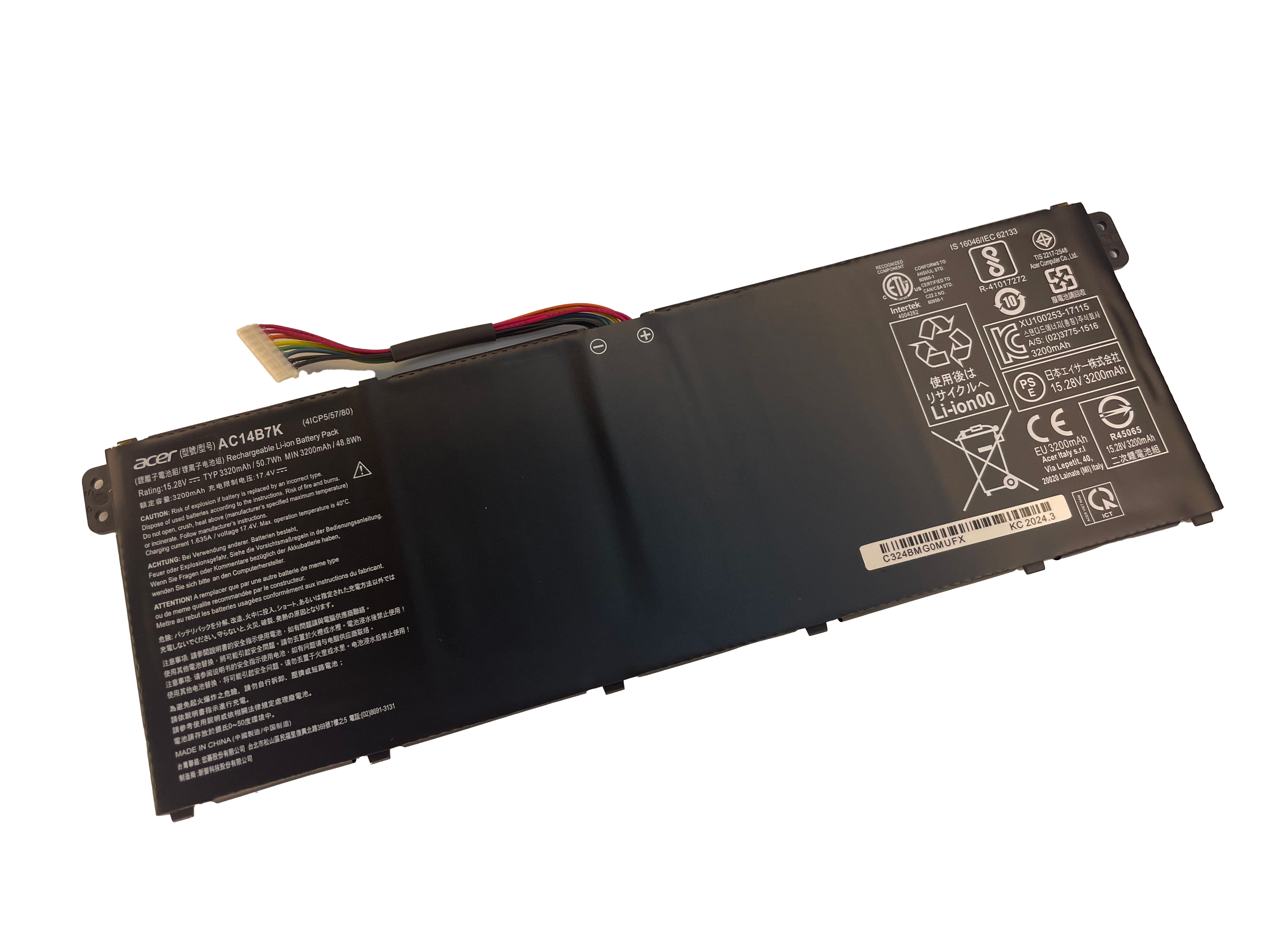 Аккумулятор для ноутбука Acer Acer 5 A515-52/ 7 A717-71G (AC14B7K) - интернет-магазин Kazit